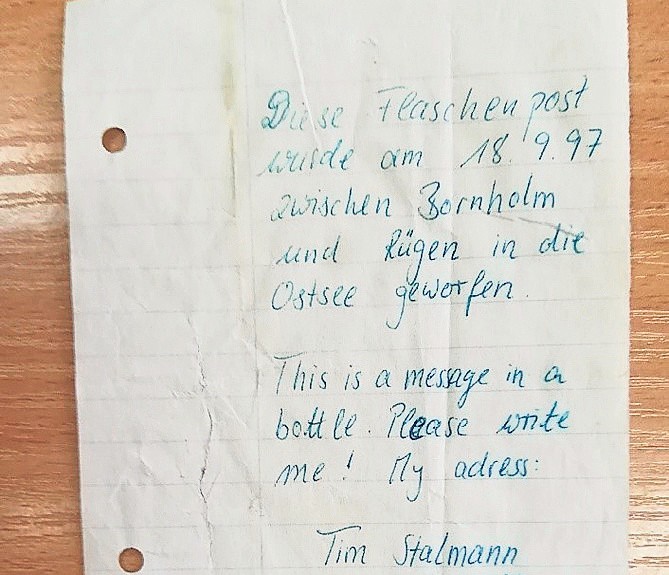 Fragment listu, znalezionego przez Natalię Bęben, nastolatkę...