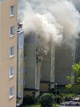 Gdańsk. Groźny pożar przy ul. Bulońskiej. Jedna osoba została poszkodowana