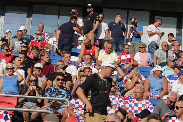 26.07.2019. Kibice na meczu Górnik Zabrze - Zagłębie Lubin....