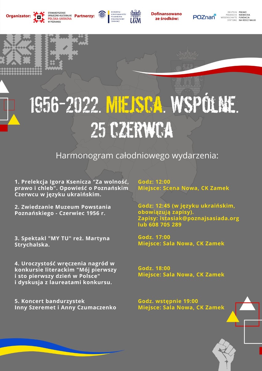 Organizatorom wydarzenia „1956-2022 Miejsca. Wspólne” zależy...