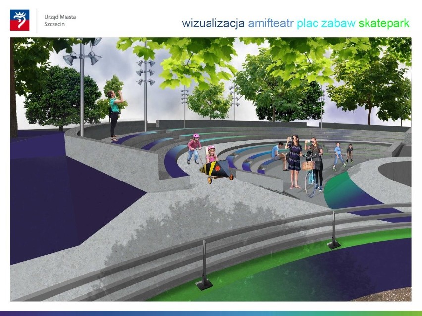 Szczecin: Amfiteatr przy Pleciudze? Zobacz, efektowny projekt! [wizualizacje]