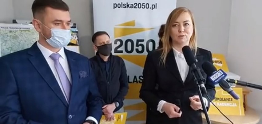 Białystok. Konferencja działaczy Polski 2050 na temat...