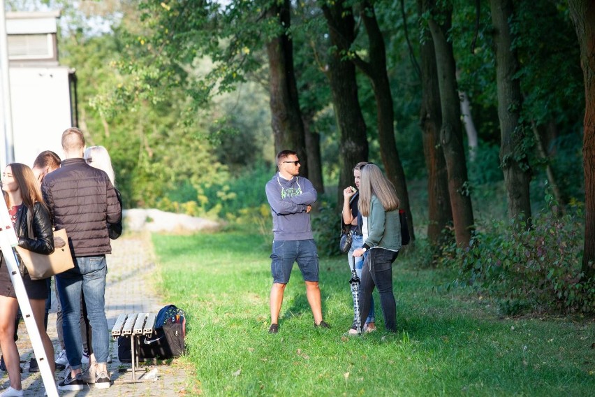 Kibice na derbowym meczu Centralnej Ligi Juniorów Hutnik - Wisła [ZDJĘCIA]