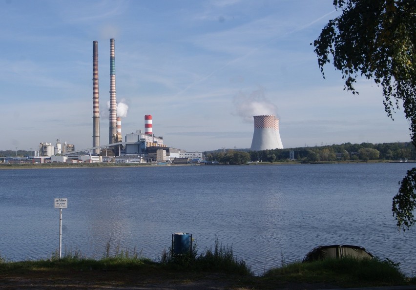 Komin elektrowni w Rybniku w remoncie