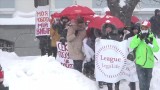 Demonstracja pracownic seksualnych w Kijowie. Walczą o dekryminalizację prostytucji