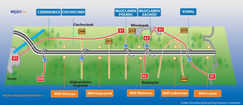 Uwaga! Zablokowana autostrada A1. Pod Włocławkiem zderzyło się 15 samochodów!