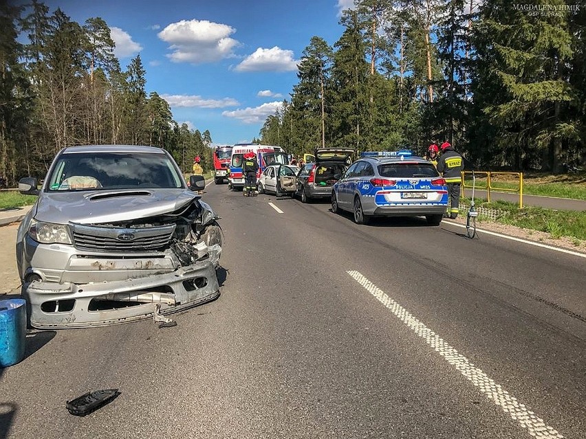 Wypadek na drodze Białystok - Supraśl, 10.05.2020