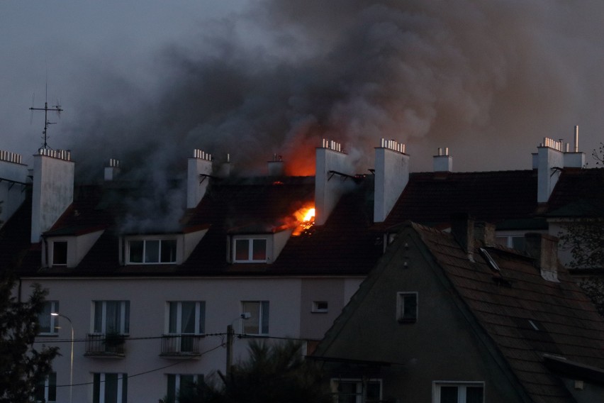 W niedzielę (21 kwietnia) na poddaszu w bloku wielorodzinnym...