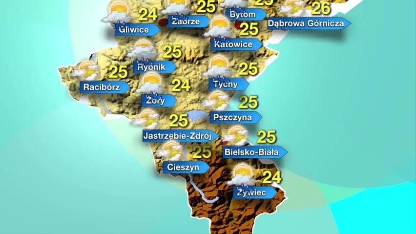 Prognoza pogody na 19 czerwca dla województwa śląskiego