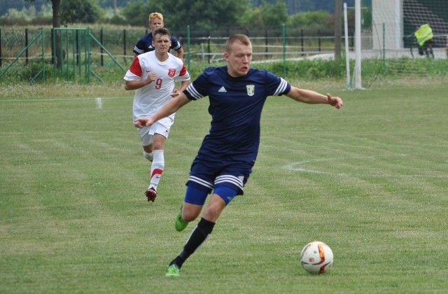 Krystian Rzepa zdobył zwycięską bramkę dla Olimpii Pogoń w meczu ze Zdrojem Busko-Zdrój.