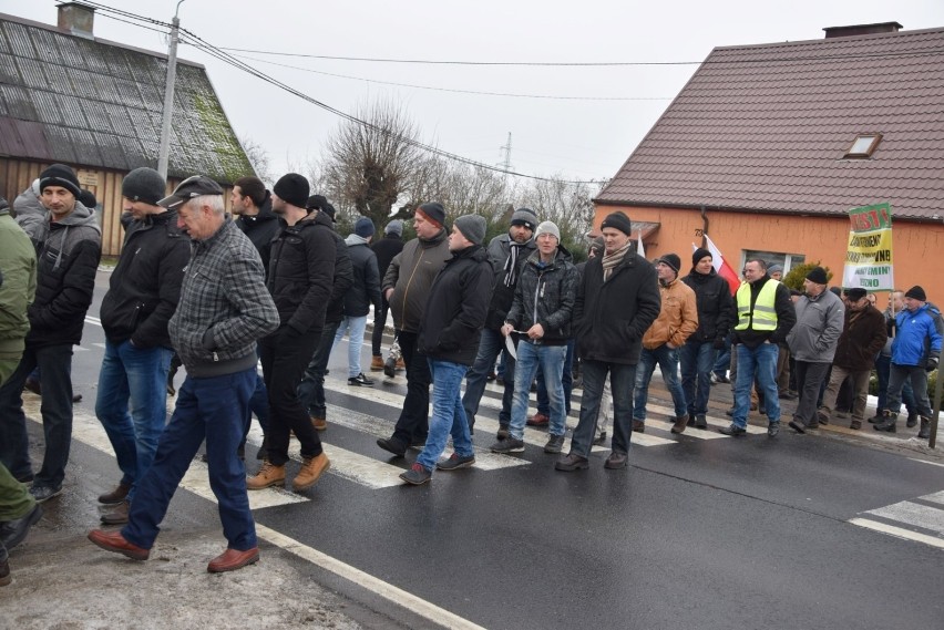 Protest rolników w Rychnowach na dk nr 22  [28.01.2019]