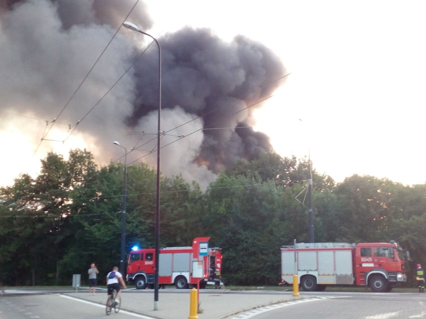 Pożar hali na Felinie w Lublinie. Sprawę bada policja. Straty oszacowano na około 110 tys. zł