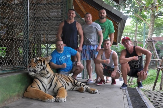 Spotkanie z tygrysem było dużym przeżyciem dla naszych zawodników