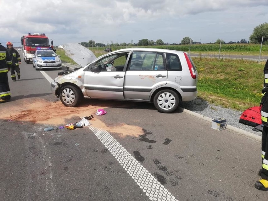 Wypadek na S7 w miejscowości Kmiecin 27.07. Pas w kierunku Gdańska zablokowany