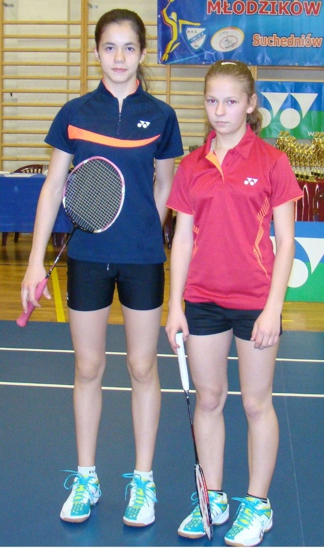 Wiktoria Dąbczyńska (z prawej) dwukrotnie stawała na podium mistrzostw Polski młodzików, Izabela Pajek (obok) raz. 