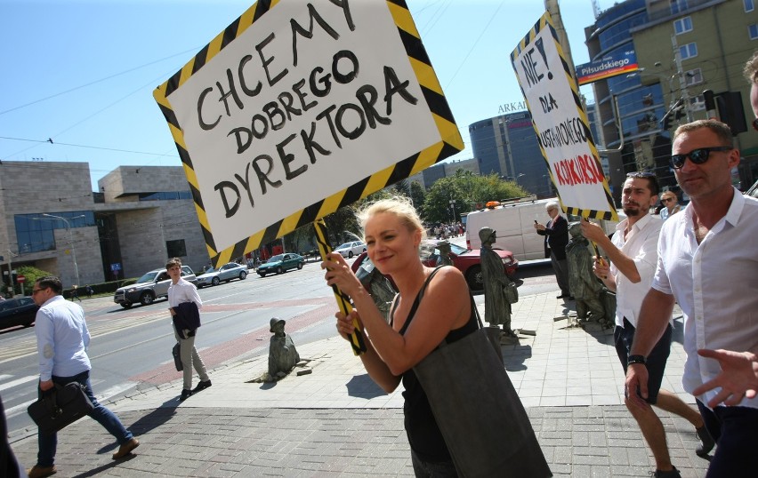 Protestowali przeciwko wyborowi dyrektora Teatru Polskiego we Wrocławiu