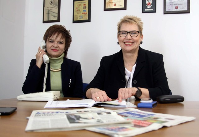 Na pytania Czytelników odpowiadały (od lewej) Elżbieta Michno z I US i Marta Szpakowska z IS w Lublinie