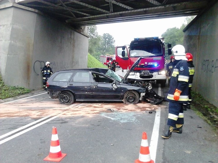 Wypadek w Siołkowej.