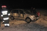 W Olszowej ford wypadł z drogi