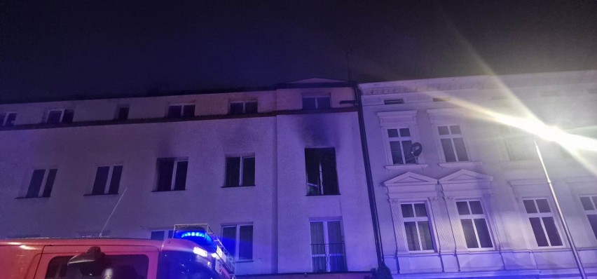 Pożar w budynku przy ul. Piłsudskiego w Koszalinie