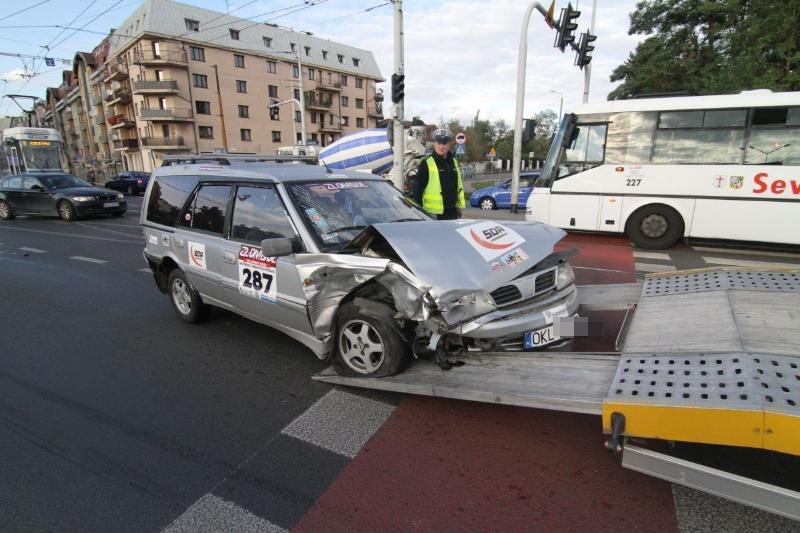 Wypadek radiowozu, Wrocław 21.09.2015