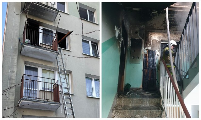 Pożar bloku w Choroszczy. Przy ulicy Powstania Styczniowego spłonęło mieszkanie
