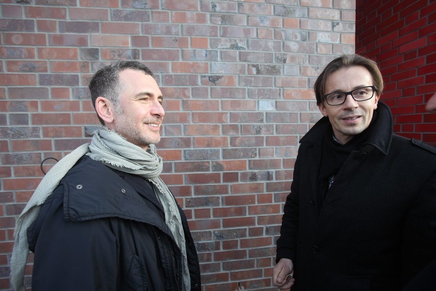 Henry Urbach i Tomasz Konior przy NOSPR w Katowicach