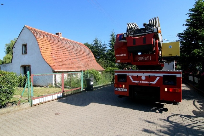 Pożar domu na wrocławskim Ołtaszynie 9.06.2021