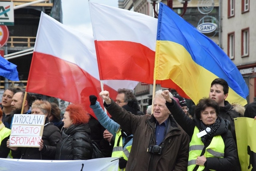 Narodowcy manifestowali przeciw zbyt dużej liczbie Ukraińców...