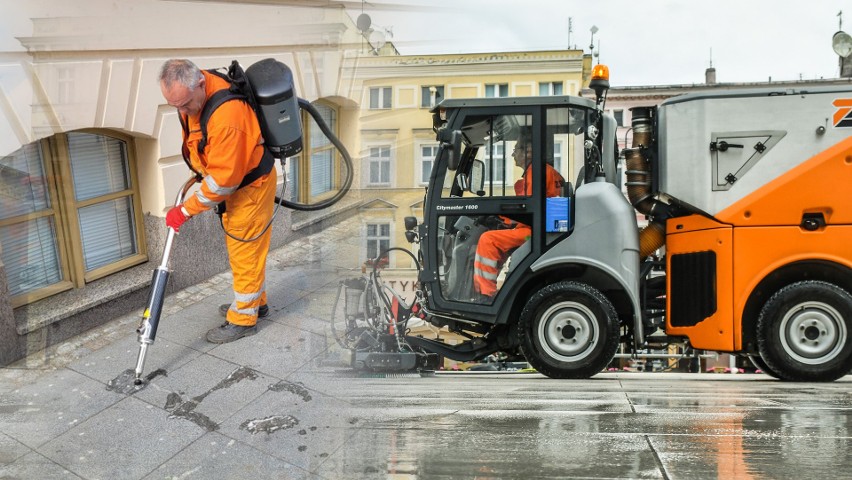 Na chodniki bydgoskiej starówki wyruszył pogromca gum do żucia [zdjęcia]