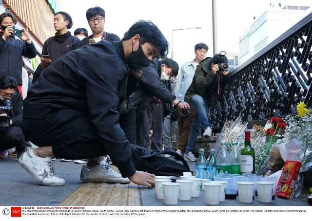 Żałoba w Seulu najbardziej była widoczna w samej dzielnicy Itaewon