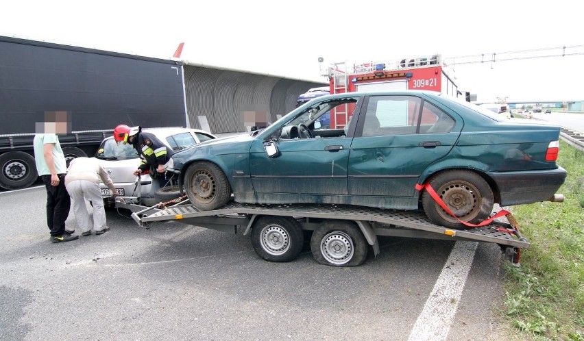 Wypadek na Autostradowej Obwodnicy Wrocławia 16.07.2015