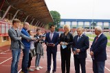 Mistrzostwa Polski w Lekkoatletyce w Białymstoku. Konferencja na stadionie