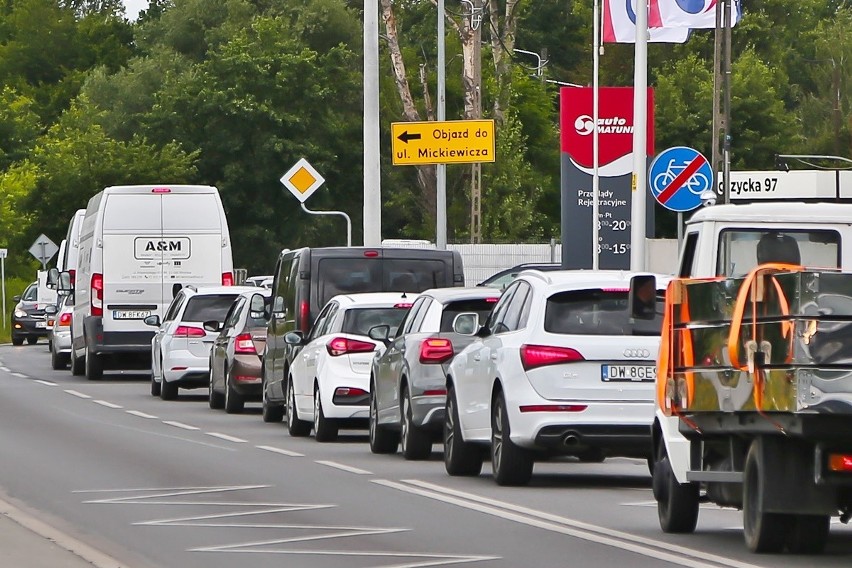 Ogromne korki na Swojczycach. Wszystko przez remont...