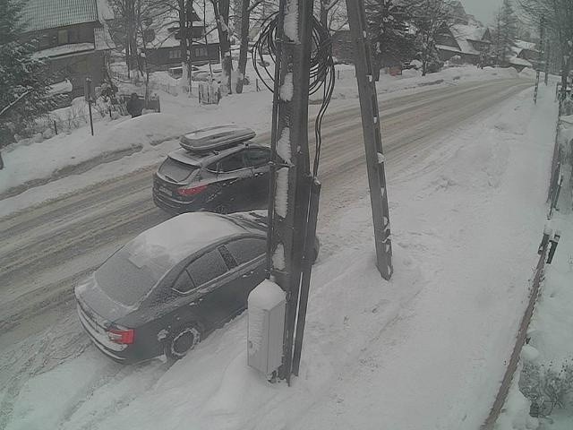 Znów mocno sypie. Intensywny śnieg utrudnia życie kierowcom, drogi są śliskie [ZDJĘCIA]