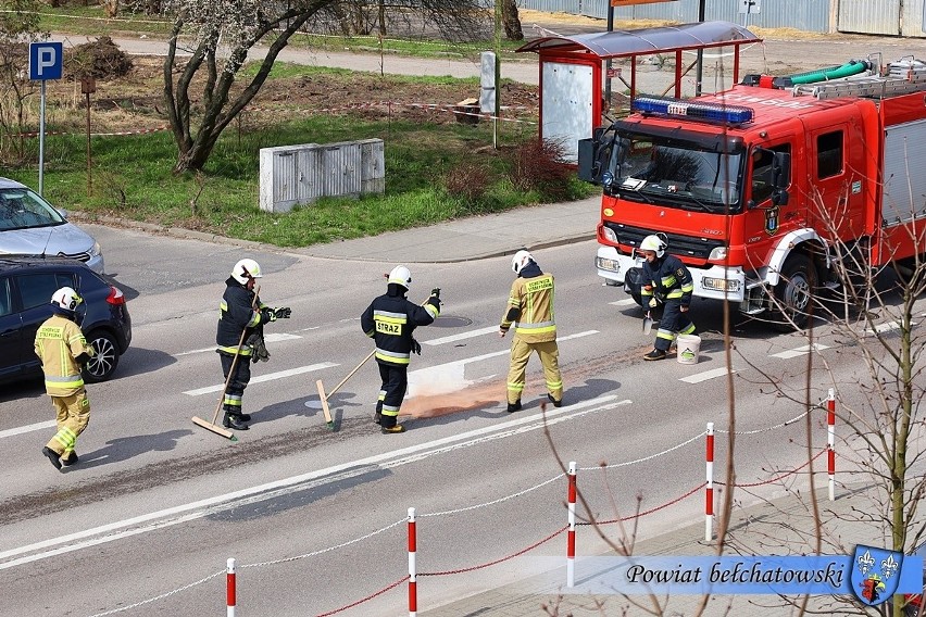 Wtorkowa akcja strażaków na ulicach Bełchatowa. Więcej na...