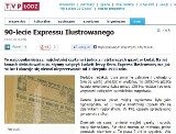 TVP Łódź o 90-leciu Expressu Ilustrowanego