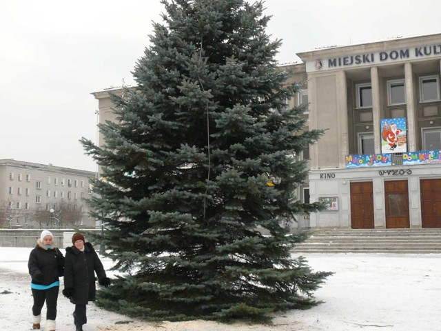 Choinka na Placu Piłsudskiego Anno Domini 2012.