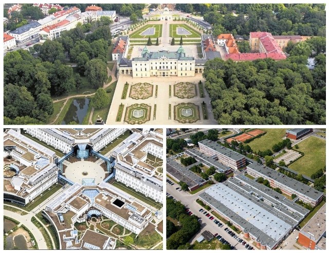 W rankingu uczelni Perspektywy 2019 Uniwersytet Medyczny (na górze) zajął 23. miejsce, Uniwersytet w Białymstoku 39. (u dołu z lewej), a Politechnika Białostocka 46.