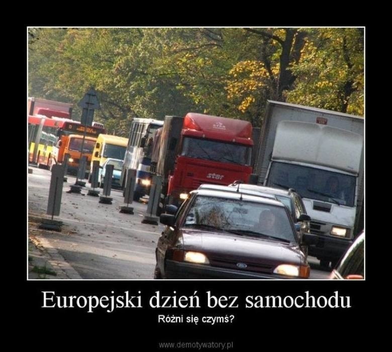 Najśmieszniejsze MEMY o Europejskim Dniu bez Samochodu....