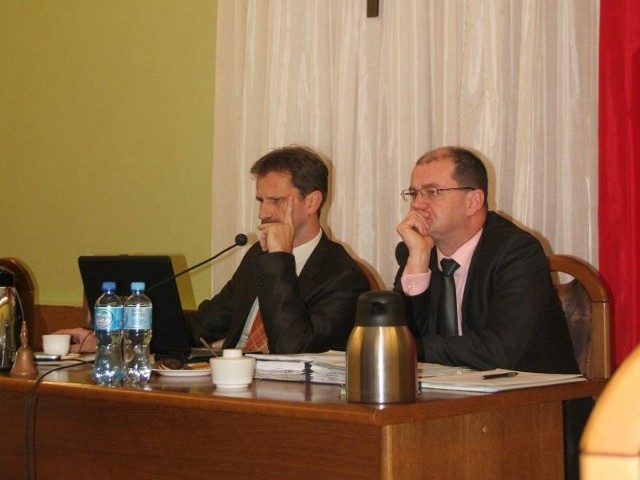 Jacek Kordowski (z prawej) jest zastępcą przewodniczącego Rady Miasta. Obok - Janusz Błażejewicz