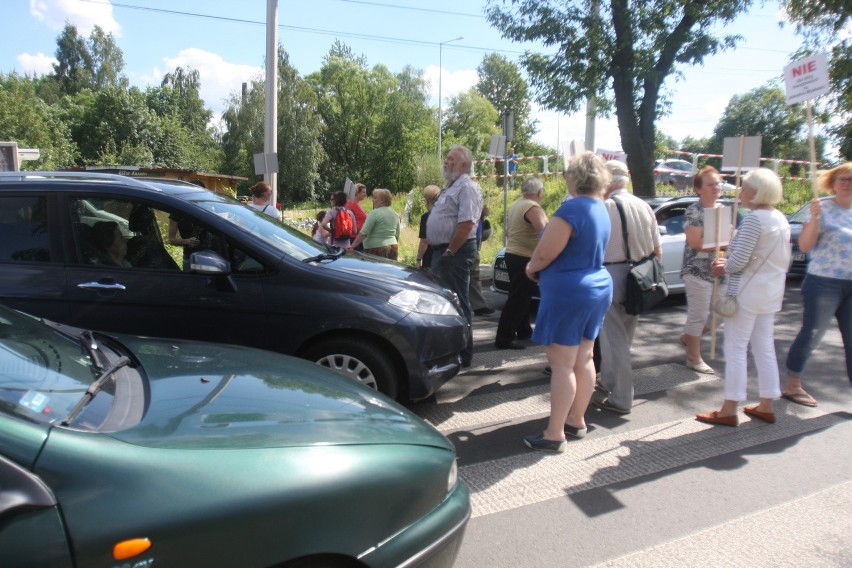 Blokada drogi w Mysłowicach