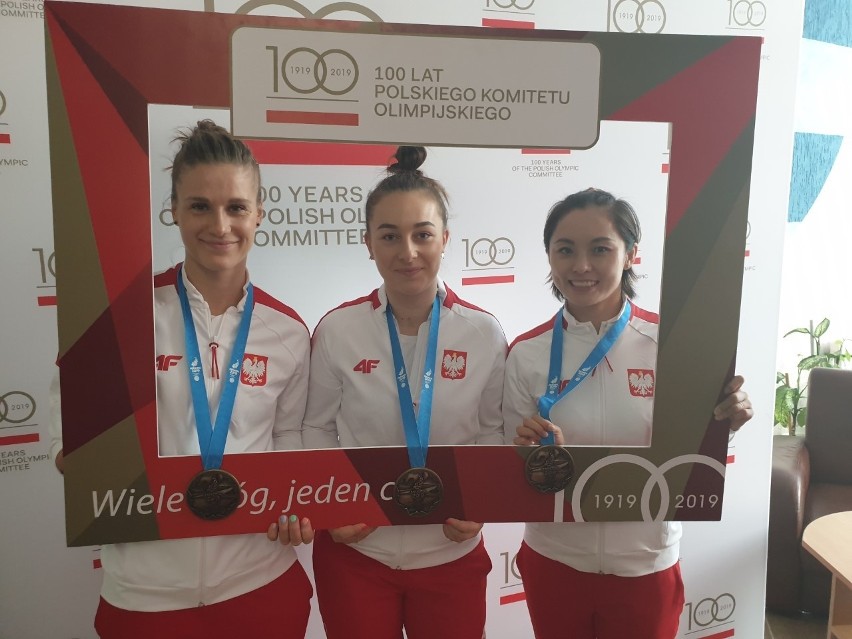 Reprezentacja Polski z brązowym medalem Igrzysk Europejskich