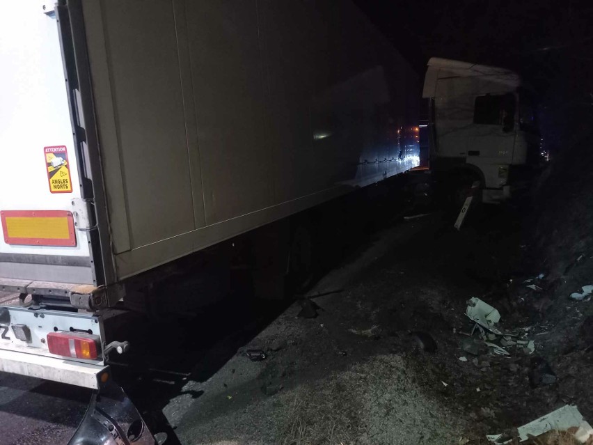 Wypadek na drodze krajowej nr 7 w miejscowości Orawka