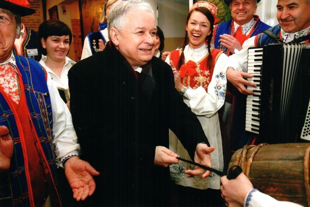 Tak wyglądała wizyta prezydenta RP Lecha Kaczyńskiego w Kartuskiem