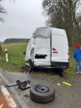 Zderzenie samochodów niedaleko Suchorza (zdjęcia)