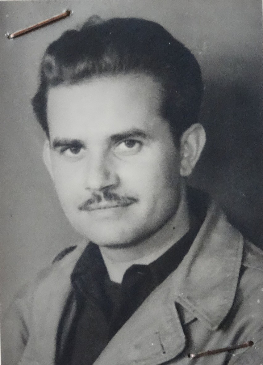 Feliks Kłodziński, październik 1945 rok, w obozie DP w...