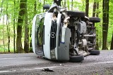 Wypadek w Jankowicach: Zderzenie bmw z mercedesem [ZDJĘCIA]