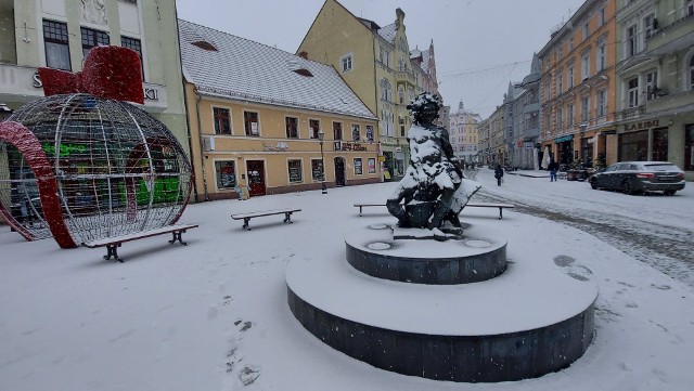 W wielu miejscach naszego regionu spadł śnieg.