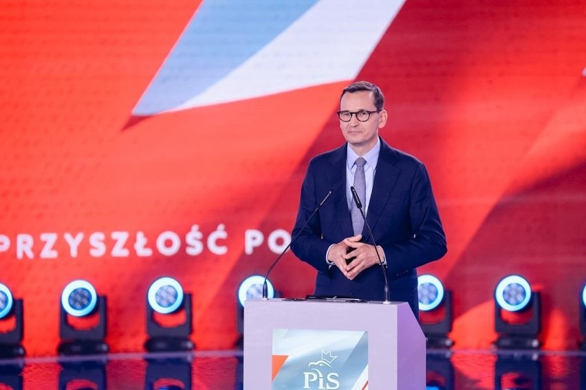 Konwencja PiS w Katowicach. Premier Mateusz Morawiecki: Przed Polską jest fundamentalny wybór, czy będzie krajem suwerennym
